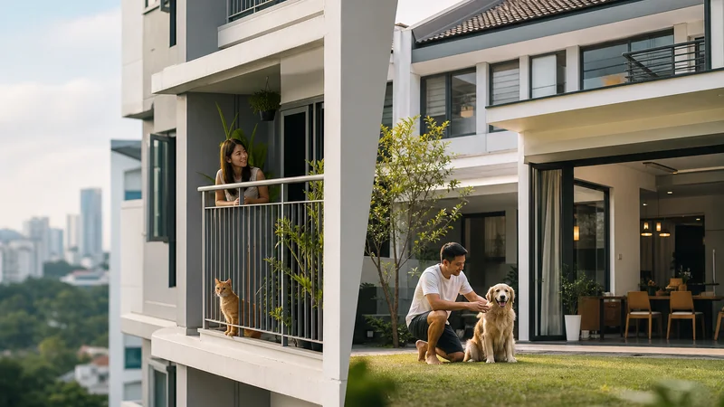 Comparing HDB flat and private property pet rules in Singapore