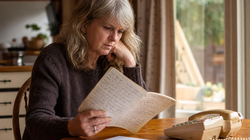 New Zealand resident reviewing a dated barking log beside a phone