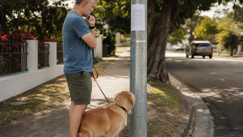 Australian dog owner reading a council restricted-breed declaration notice